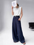 Women Straight Cut Pant With Belt